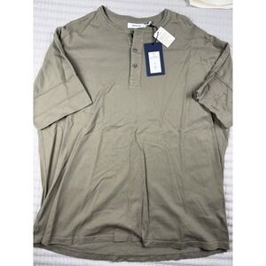 NONNATIVE CLERK S/S HENLEY NECK TEE COTTON JERSEY SIZE 3 JP / L US
